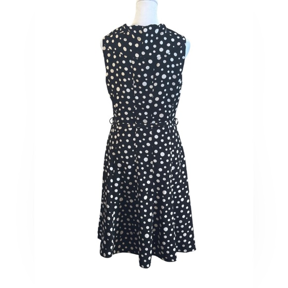 Spense Black and White Polka Dot Midi Dress - Picture 2 of 6
